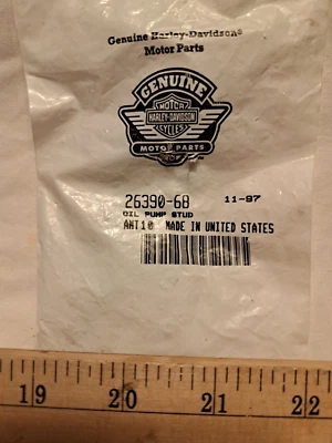 Bag Of 10 NOS Genuine USA Harley-Davidson Oil Pump Studs#26390-68, FL,FX 1968-79 Foto 1 de 4