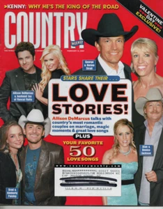 Country Weekly Magazine Feb 12 2007 Valentine's Love Stories Josh Turner Jewel - Picture 1 of 3