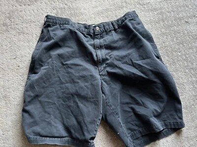 Pantalones Cortos Bugle Boy Company Para Hombre 38 Azul Marino Chino Frente Plano Comodidad Cintura Entrepierna 7 Foto 1 de 4