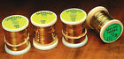 GOLD/SILVER MYLAR 4 SPOOL COMBO - Fly tying ribs bodies