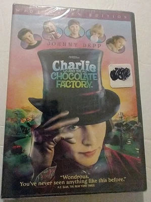 Charlie and the Chocolate Factory (DVD, 2005, полная рамка) в заводской упаковке - Изображение 1 из 3