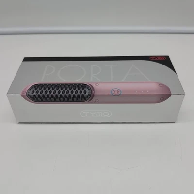 TYMO PORTA Portable Cordless Hair Straightener Brush Pink HC120P New Open Box  - Image 1 of 4