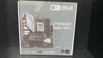ASUS PRIME B650M-A WIFI II AMD Ryzen AM5 DDR5 Micro ATX Motherboard - Image 1 of 2