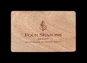 The Four Seasons Resort Scottsdale at Troon North WOOD Hotel Keycard KEY CARD - Picture 1 of 2