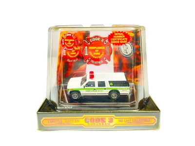Code 3 Verplank NY Fire Dept. Suburban w/Serial Number Cert - 1/64 Die Cast - Image 1 of 4