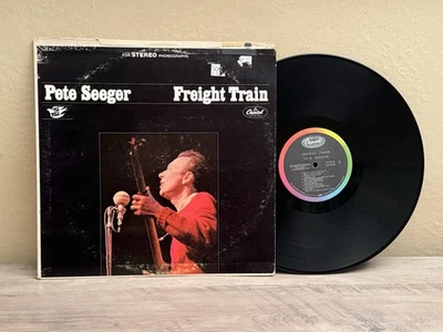 PETE SEEGER FREIGHT TRAIN KILLER FOLK RAINBOW CAPITOL LABEL DT 2718 VINYL LP - Image 1 of 3