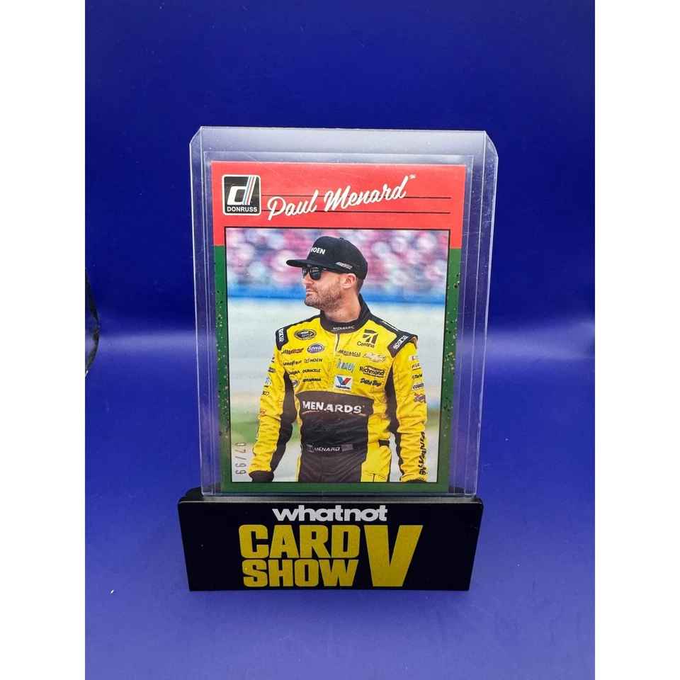 Paul Menard 7/99 Green Retro 2023 Donruss - Image 1 of 1