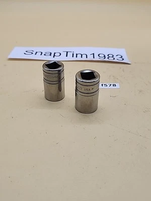 Snap-on Tools TW201 5/8" SAE Flank Dr Shallow Socket 1/2" Dr 6pt +TW221 11/16 6p - Image 1 of 4