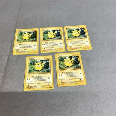 Lot Of 5 Pokémon Pikachu Spark Lightning Jungle Trading Cards 50 HP - Image 1 of 4