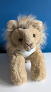 Vintage 1988 DAKIN LION Brown/Tan Plush Stuffed Animal Clean With Plastic Tag - Picture 1 of 11