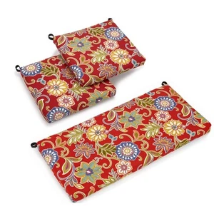 Blazing Needles 3-piece Indoor/Outdoor Settee Cushions - 19 - Picture 1 of 70