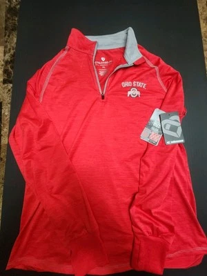 Pullover Colosseum Athletics para mujer Ohio State Buckeyes golf 1/4 cremallera, nuevo con etiquetas XL  Foto 1 de 4