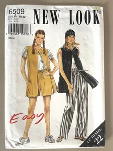 1990's New Look Misses' Jacket,Pants,Shorts Pattern 6509 Size 10-22 UNCUT - Picture 1 of 2