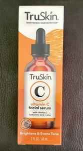 TruSkin Vitamin C Facial Serum W/Hyaluronic Acid/Vit E/Aloe-2 fl. oz Ret:$38 New - Picture 1 of 3