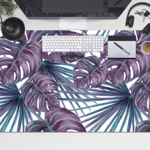 Duży komputer Pełne biurko Top Mat Pad do klawiatury laptopa 100x50 liście Monstera - Zdjęcie 1 z 4