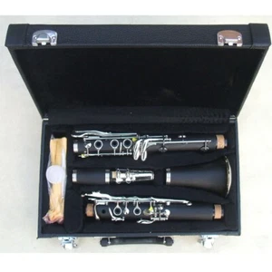 Funion A Key Clarinet Set Ebonite Body Nickel Plated Keys Case Mouthpiece Kit - Picture 1 of 6