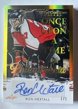 Ron HEXTALL 1/1 AUTO 2023 In The Game Used Once Upon A Time In Philadelphia SSP