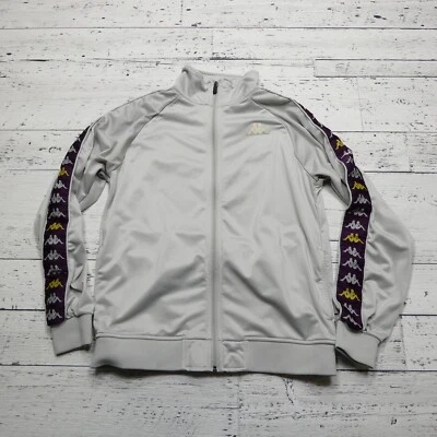 Куртка спортивная Kappa для взрослых средний размер серая на молнии приталенная La Banir 2 - Изображение 1 из 4