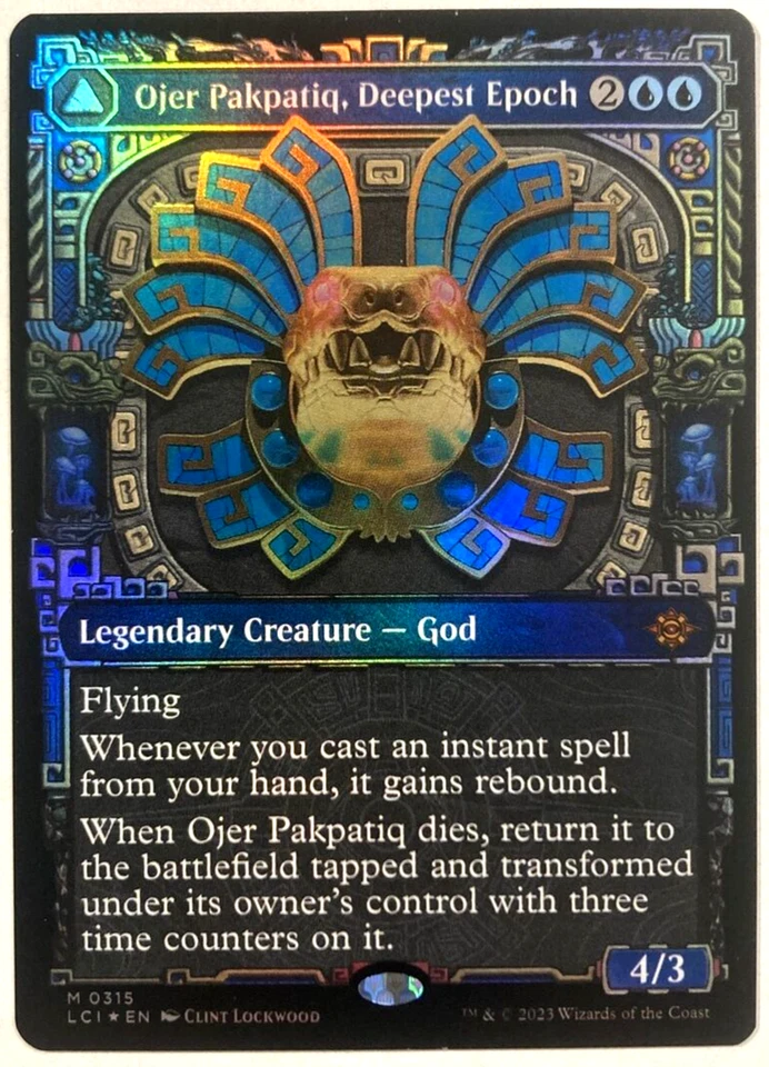 MTG Ojer Pakpatiq, Deepest Epoch *SHOWCASE FOIL* Lost Caverns of Ixalan 315 NM - Image 1 of 4