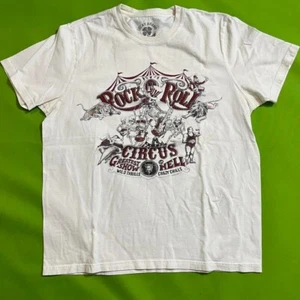 Large White Lucky Brand Rock Roll Circus t-shirt - Picture 1 of 5