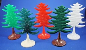 O/S - Plasticville - 5 #CT-6 Translucent Greens - Red - White - Translucent - Picture 1 of 12