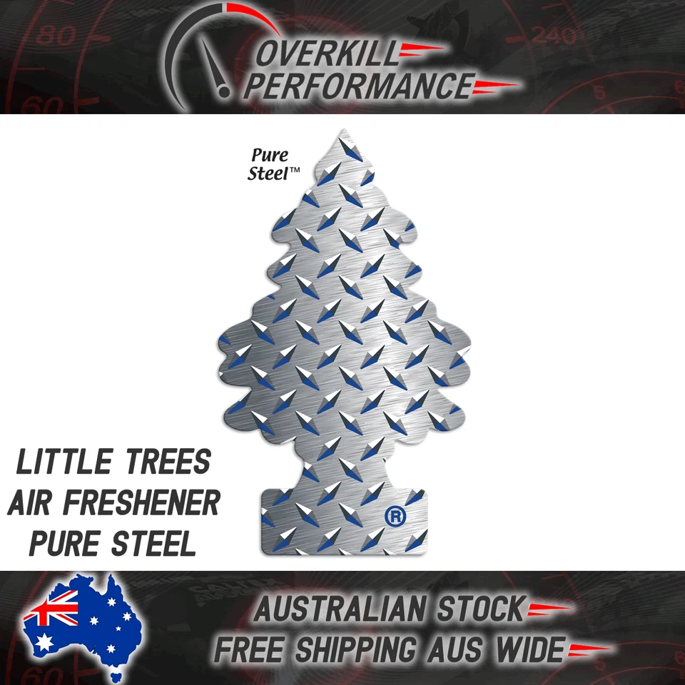 Little Trees Air Freshener Pure Steel - Car Truck Taxi Uber Home Office - image 1 of 1