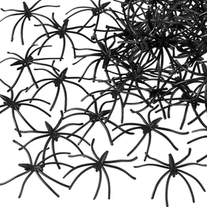 500 Pieces Halloween Spider Decorations Black Fake Plastic Spiders Party Favor f - Picture 1 of 12