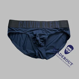 Calvin Klein CK men navy blue intense power microfiber hip brief underwear M