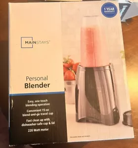 Mainstays Single Serve Personal Blender 16 oz Blend & Go Travel Cup W/ Lid (NIB) - Picture 1 of 3