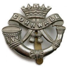 WW2 Duke of Cornwalls Light Infantry DCLI (Cornwall's) Regiment Cap Badge