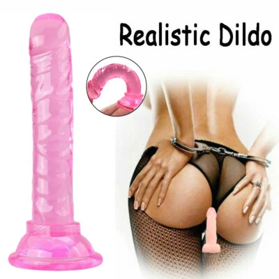 Mini Consolador para Principiantes Jalea Anal Plug Polla Punto G Juguetes Sexuales Ventosa Pene Mujeres Foto 1 de 4