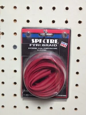 Vintage Fyrebraid Sleeving ( 7-8mm plug wire) Red - Image 1 of 4