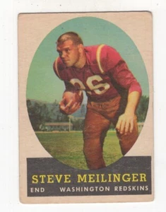 1958 TOPPS FOOTBALL STEVE MEILINGER WASHINGTON REDSKINS #33 - Picture 1 of 2