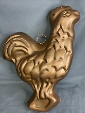 Rooster Hanging Jello Mold Copper Color Wall Decor 8.5 x 11"