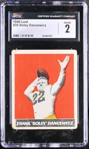1948 Leaf #38 Frank Dancewicz Boston Yanks – Rookie Card - CGC 2 Good - Picture 1 of 2