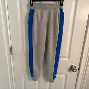 True Religion Sweatpants kids boys girls size Small gray with blue side stripe S - Picture 1 of 4