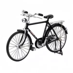 Hágalo usted mismo 1:10 Bicicleta Vintage Aleación Plástico Bicicleta Modelo Coleccionable Regalo Giratorio - Imagen 1 de 10