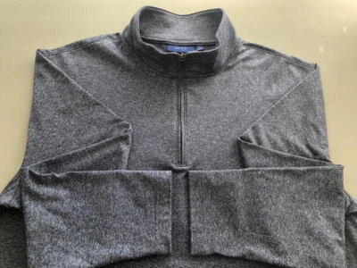 APT. 9  EUC 1/4 ZIP Gray Pullover Poly Spandex  XL Foto 1 de 4