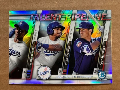 Cody Bellinger 2017 Bowman Chrome Talent Pipeline Baseball Card. RC-Dodgers - Image 1 of 4