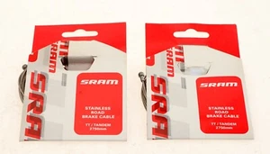 Pair of SRAM Stainless Road Brake Cable 2750mm (Two Cables)  NEW NOS - Picture 1 of 3
