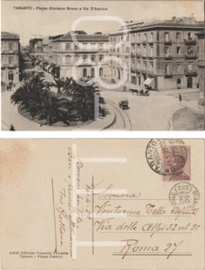 TARANTO - PIAZZA GIORDANO BRUNO E VIA D' AQUINO 1929 - Imagen 1 de 1