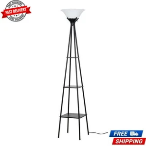 69" Etagere Shelf Floor Lamp Storage Organizer Display Reading Living Room Metal - Picture 1 of 8