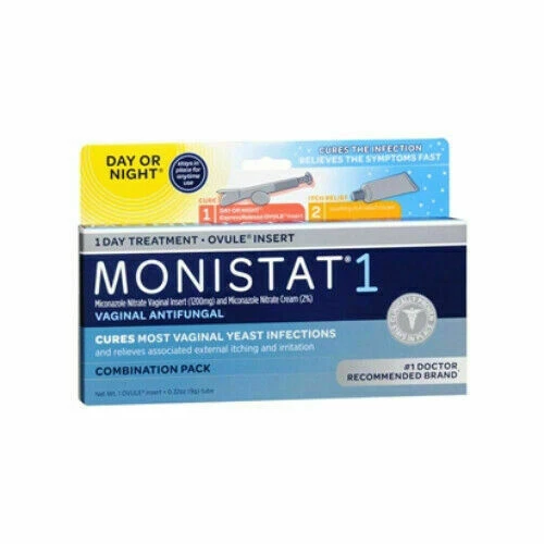 MONISTAT 1 Day Vaginal Antifungal Treatment Coimbination Pack