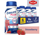 Ensure Plus Nutrition Meal Replacement Shakes, Strawberry, 8 fl oz, 6 count