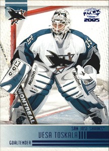 2004-05 (SHARKS) Pacific Blue #234 Vesa Toskala /250