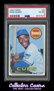 1969 Topps #20 Ernie Banks PSA 6 (EX-MT) - Bild 1 von 2