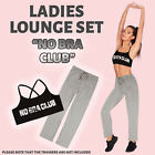 Ladies Pyjama Pajama Pj Womens Lounge Set Nightwear Sleeveless Bralette Trackies