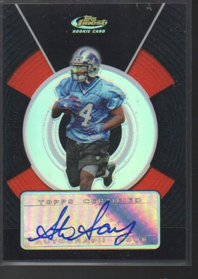 STEVE SAVOY 2005 FINEST ROOKIE AUTO BLACK REFRACTOR 19/99 LIONS - Image 1 of 1