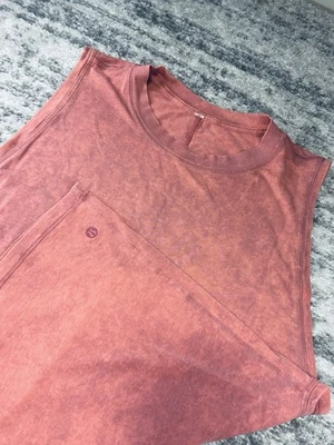 Lululemon All Yours Boyfriend Tank Top Women's Size 8 Cloudy Wash Cherry W1CIRS - Image 1 of 4