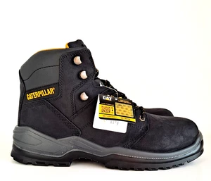 CAT Caterpillar Striver ST Black Waterproof Mens Safety Steel Toe Work Boots 11 - Picture 1 of 22